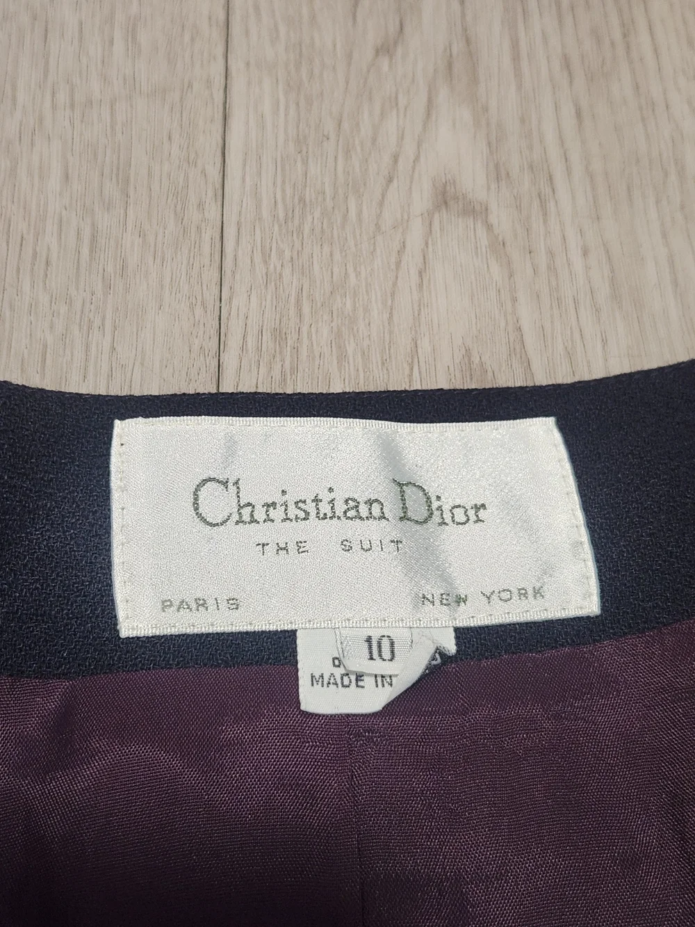 ​Christian Dior Vintage 100% Wool Blazer Jacket
